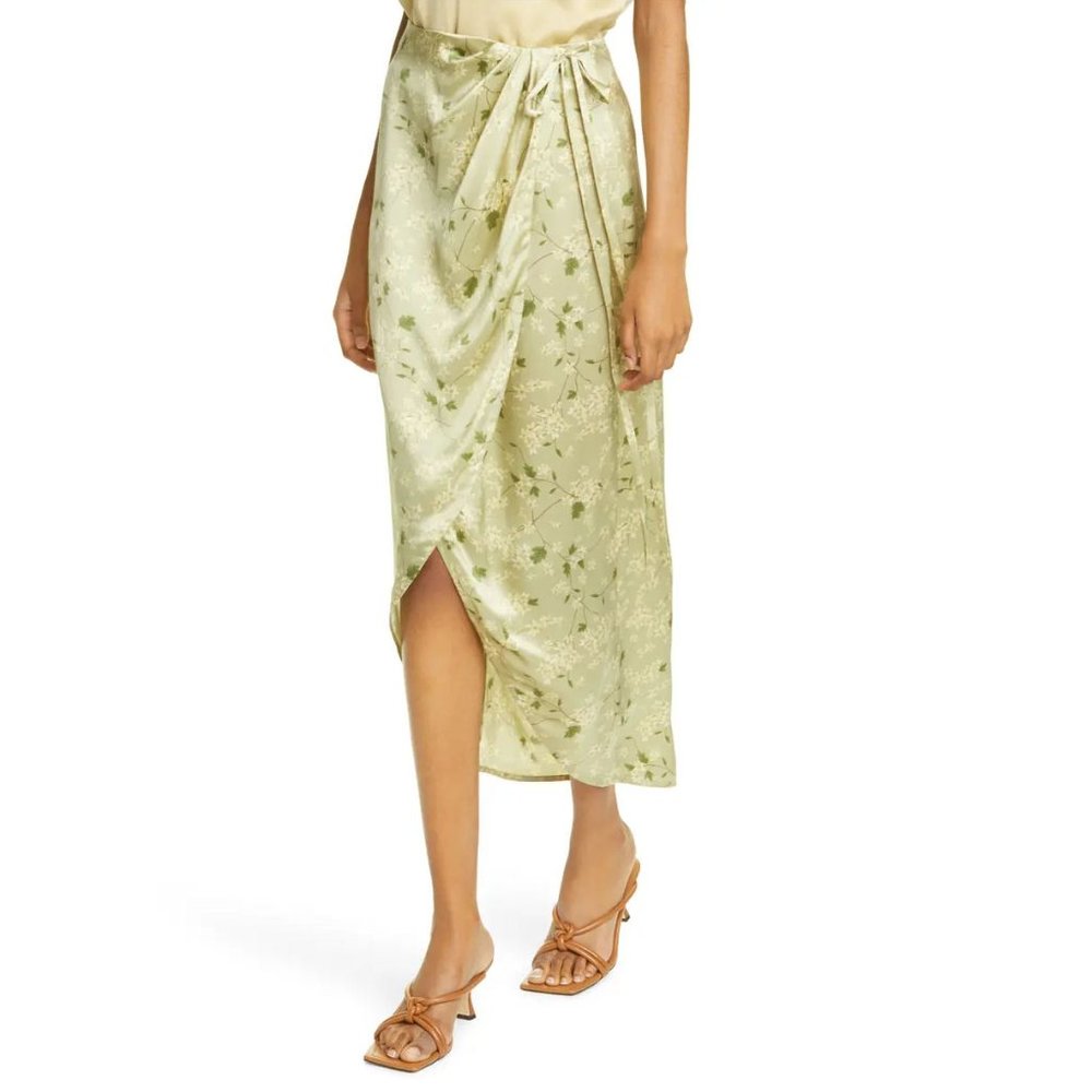 Rebecca Taylor Adela Silk Wrap Skirt